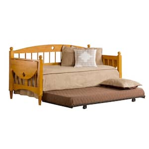Dalton Medium Oak Daybed with Suspension Deck and Trundle