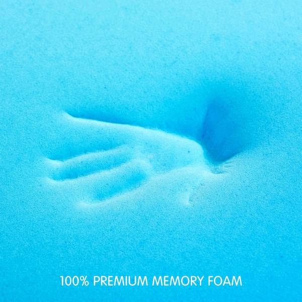 SUBRTEX Medium 4 in Twin Gel Memory Foam Mattress Topper, High-Density Memory Foam SBTMT-L40T