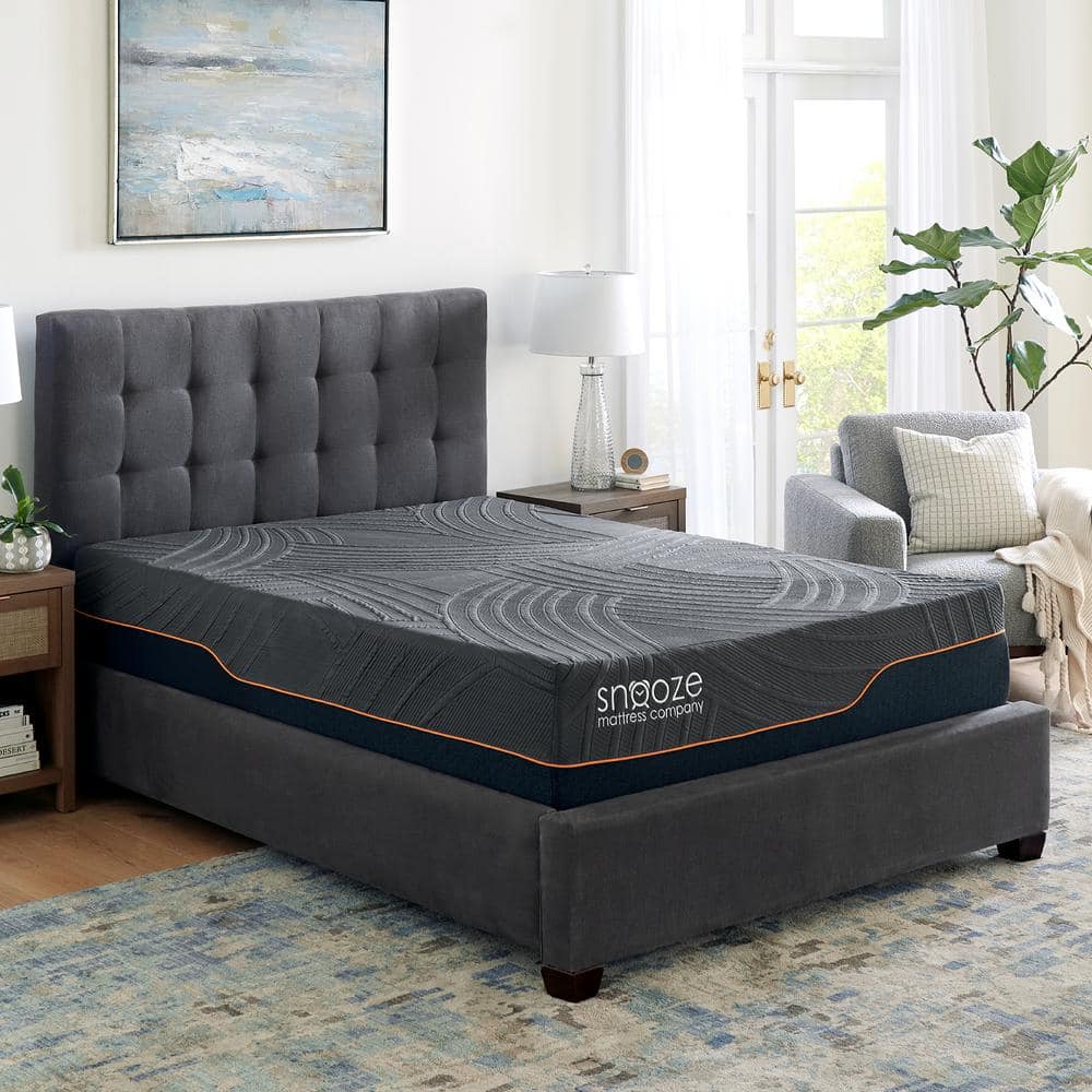 snooze King Firm Hybrid Memory Foam and Coil 13 in. Bed-in-a-Box