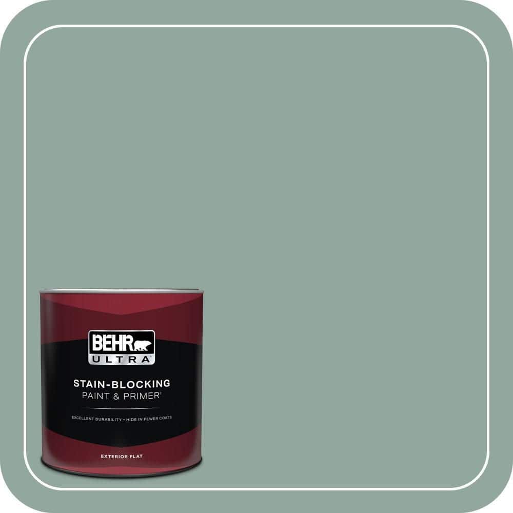 1 qt. #PPU12-05 Lotus Leaf Flat Exterior Paint & Primer price history on PriceWatchPro