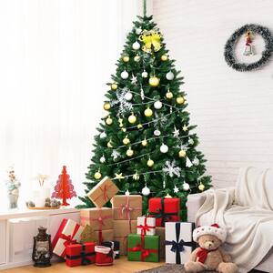 7.5 ft. Unlit Douglas Full Fir Hinged Artificial Christmas Tree with 2254-Tips