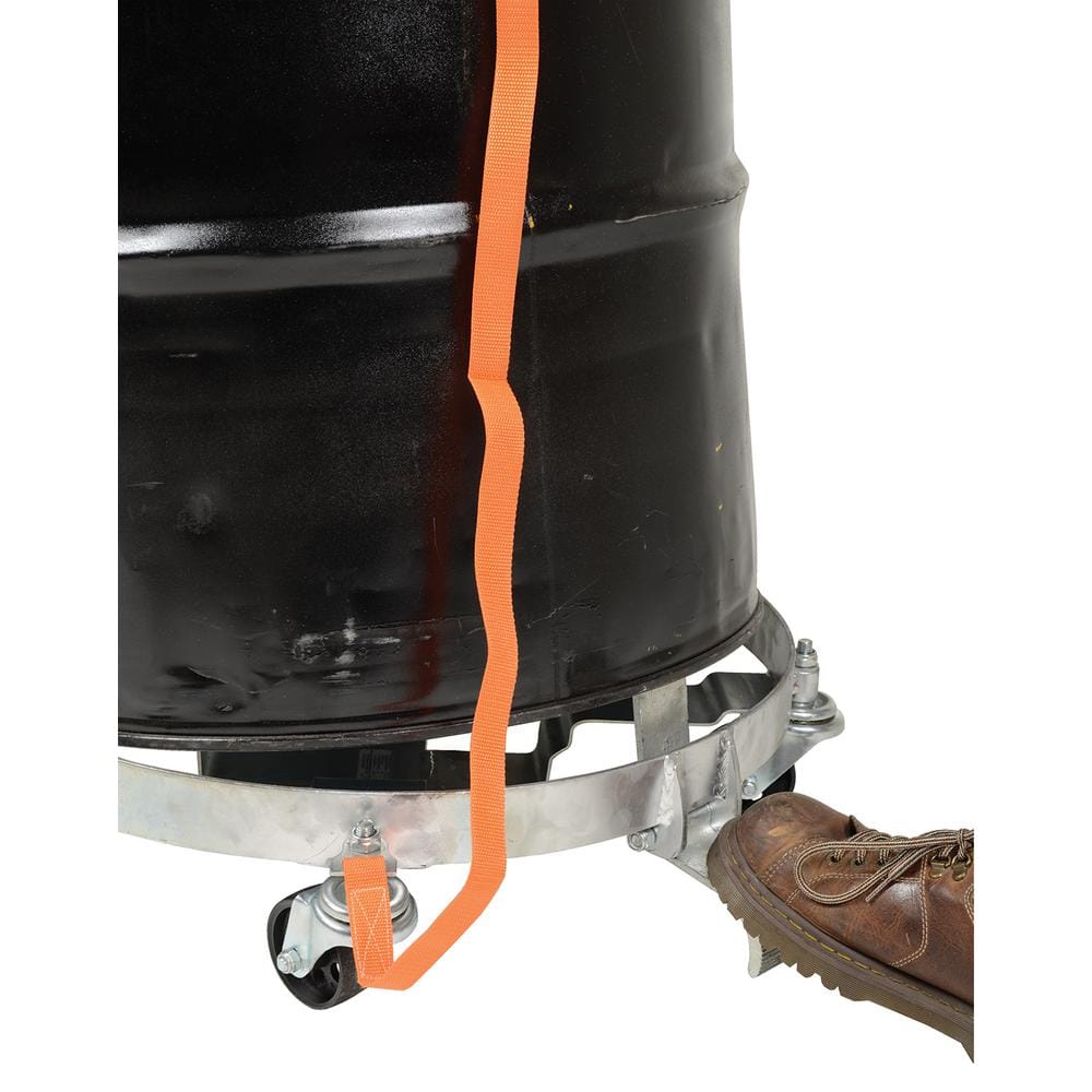 Heavy-Duty Cast Iron Tilting Drum Dolly with 1200 lb Capacity