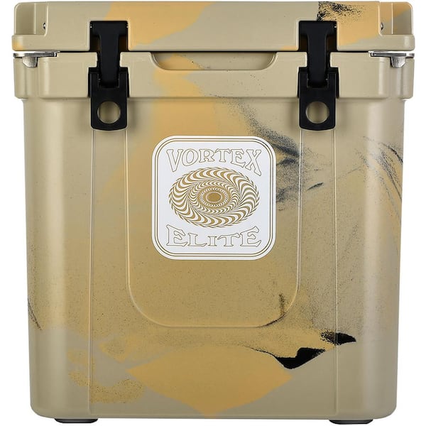 Vortex Elite 33 Qt. Rotational-Molded Customizable Cooler System in Tan