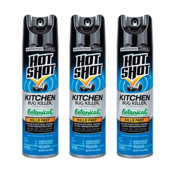 Hot Shot 14 oz. Kitchen Bug Insect Killer Aerosol Spray (3Pack) HG