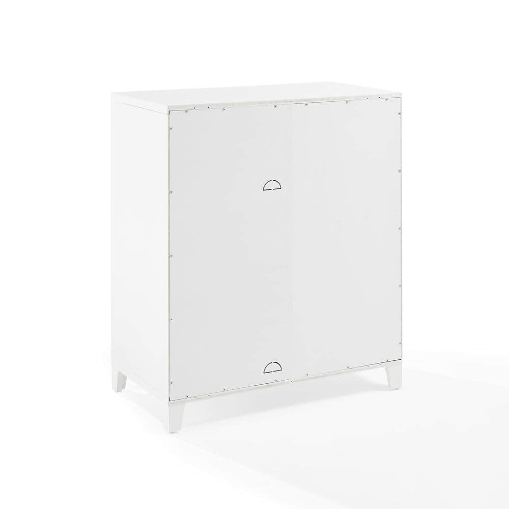 White Recessed Panel Stackable Kitchen Pantry Cabinet