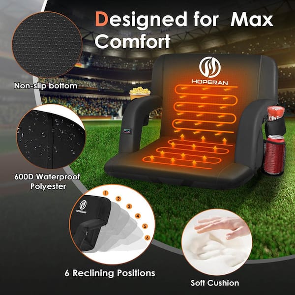 The Rechargeable Heated Massaging Stadium Seat