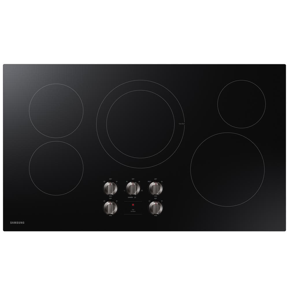 Samsung 36 in. Radiant Electric Cooktop in Black with 5-Elements