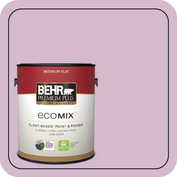 1 gal. #M110-3 Bedazzled Flat EcoMix Plant-Based Interior Paint & Primer
