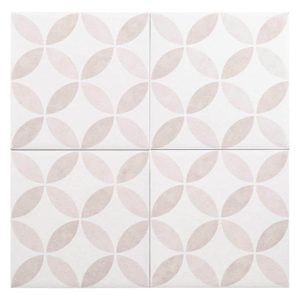 Genoa Beige Matte 6x6 Porcelain Patterned Tile