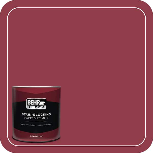 BEHR ULTRA 1 qt. #S-G-130 Luscious Flat Exterior Paint & Primer