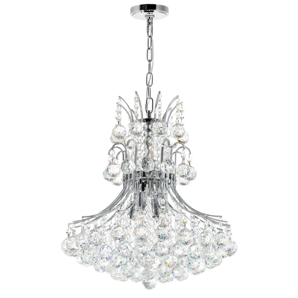 Princess 8 Light Down Chandelier With Chrome Finish price history on PriceWatchPro