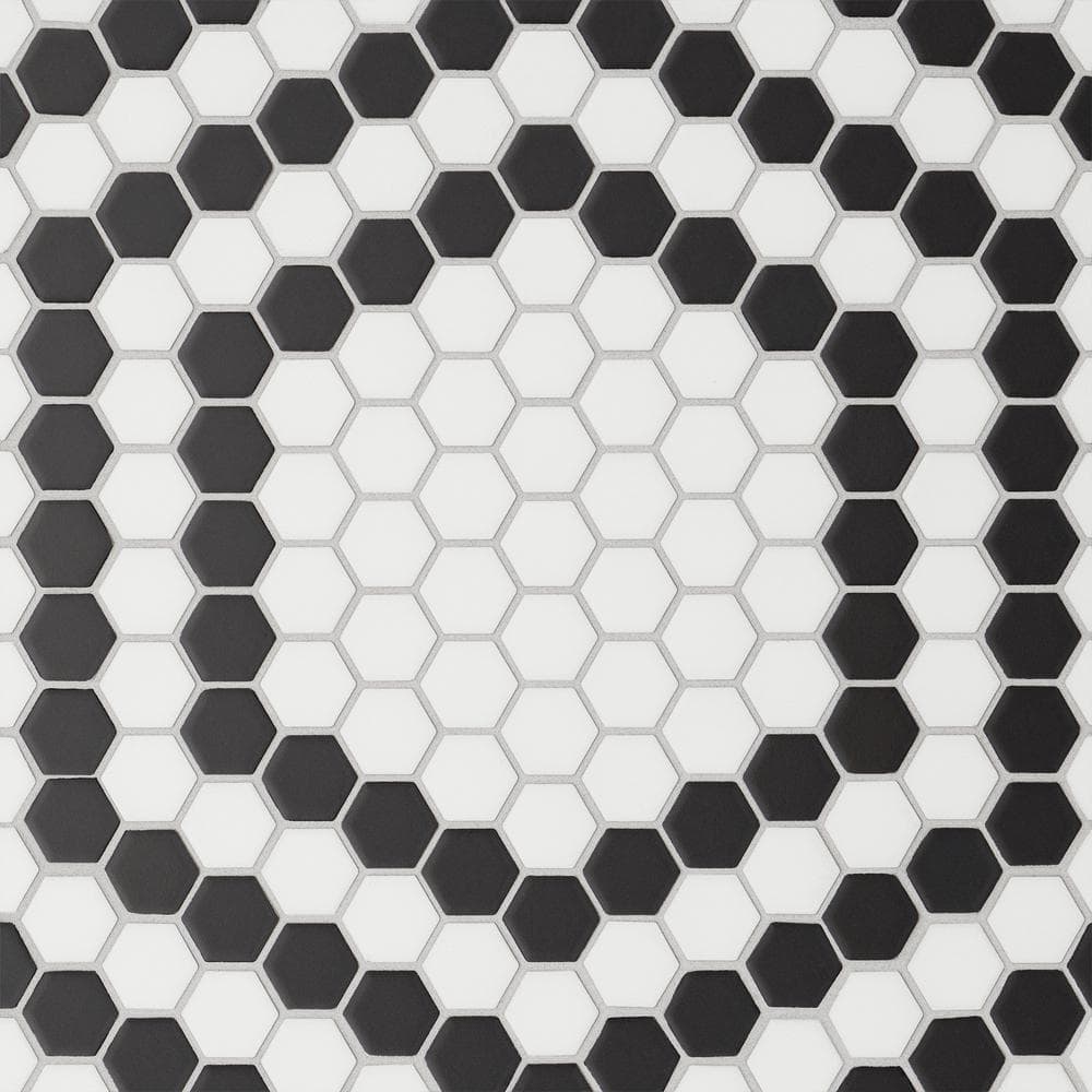 Le Cafe Deco Design 4 10 in. x 12 in. Porcelain Mosaic Floor and Wall Tile (8.77 sq. ft./Case) price history on PriceWatchPro