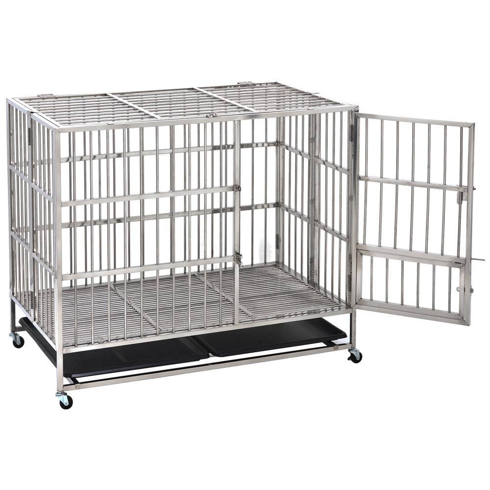 rolling dog cage
