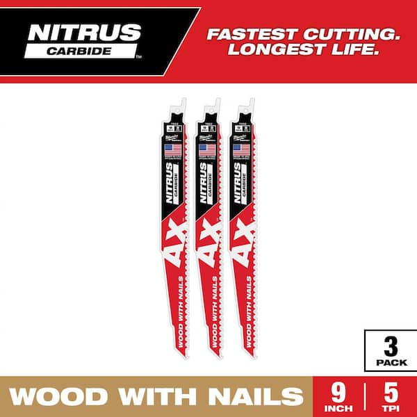 Milwaukee 9 in. 10 TPI TORCH Nitrus Carbide Teeth Medium Metal