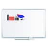 70 in. x 35 in. Black Surface Frameless Glass Dry Erase Board