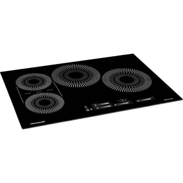 30 in. Induction Modular Cooktop in Black with 4 Burner Elements, including Bridge Burner for Griddle