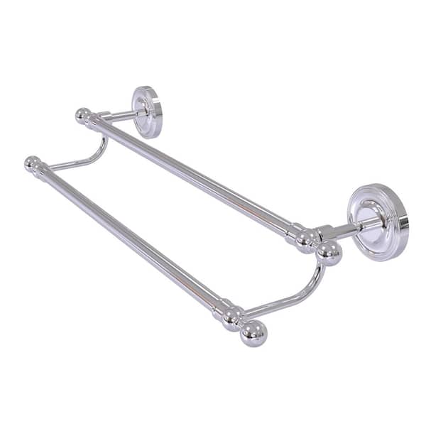 Allied Brass Regal Collection 24 in. Wall Mounted Double Towel Bar in Polished Chrome