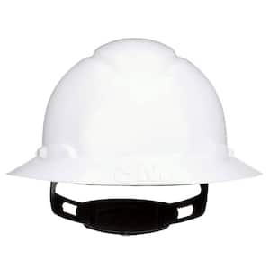 SecureFit White Full Brim Hard Hat with Ratchet Adjustment