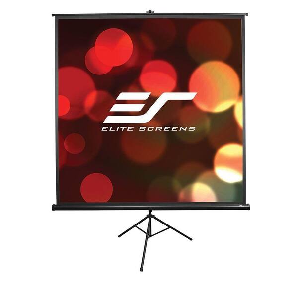 Elite Screens Tripod Series 50 in. Diagonal Portable Projection Screen with 1:1 Ratio