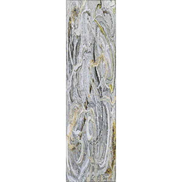 Addison Rugs Copeland Storm 2 ft. 3 in. x 7 ft. 6 in. Abstract Runner Rug
