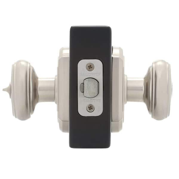 Prestige Carnaby Satin Nickel Entry Door Knob Featuring SmartKey Security