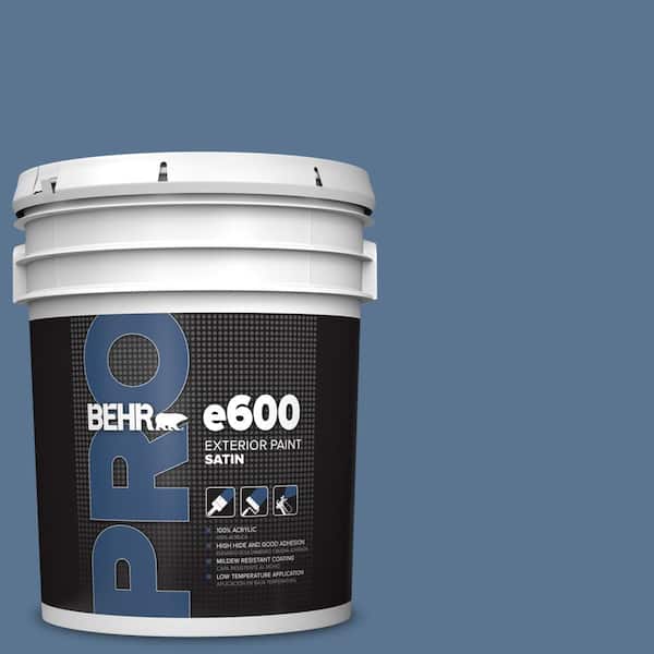 BEHR PRO 5 gal. #PPU14-18 Laguna Blue Satin Exterior Paint