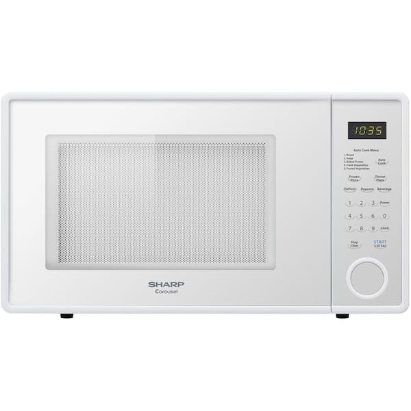 Sharp 1.1 cu. ft. Countertop Microwave in Smooth White
