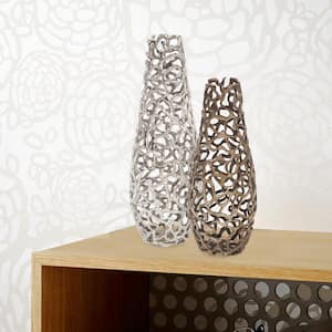 Bronze Aluminum Branch Small Vase