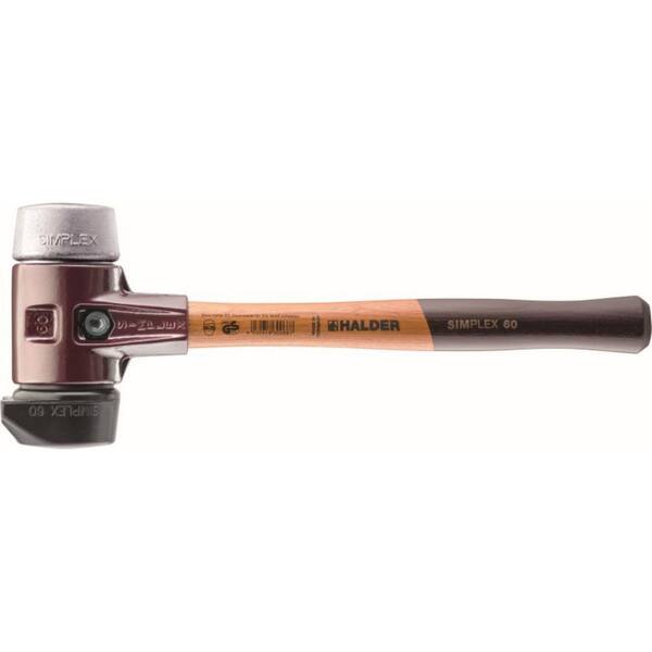 Halder Simplex 50 2.5 lbs. Mallet with Black Rubber and Aluminum Inserts