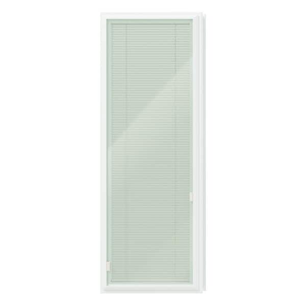 22 in. x 64 in., 1-Lite Frosted Tempered Glass Insert Kit w/ Magnetic Add-On Blinds-Entry Door Glass Inserts Replacement