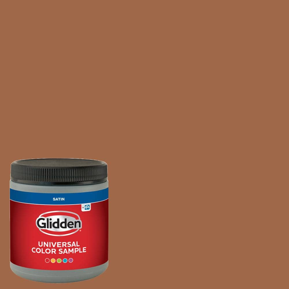 ●Brown Factor Glidden 8 oz. PPG1069-6 Foxfire Brown Satin Interior Paint Sample