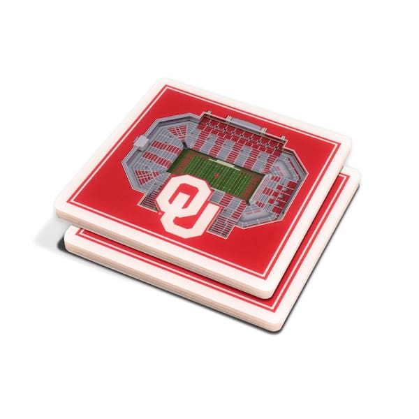 YouTheFan NCAA Oklahoma Sooners 3D StadiumViews Coasters