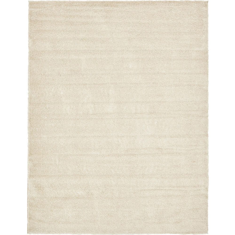 Unique Loom Solo Calabasas Ivory 10' 0 x 13' 0 Area Rug 3136512 The