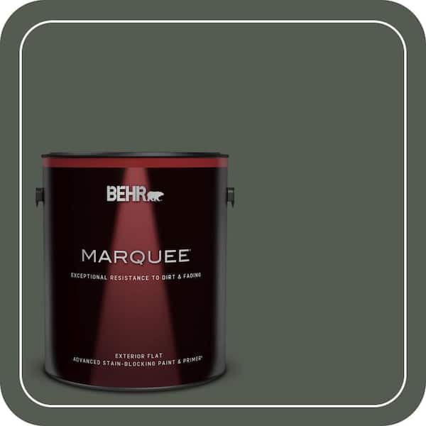 BEHR MARQUEE 1 gal. #N410-7 North Woods Flat Exterior Paint & Primer