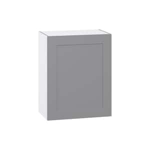 Bristol Painted Slate Gray Shaker Assembled Wall Kitchen Cabinet (24 in. W x 30 in. H x 14 in. D)