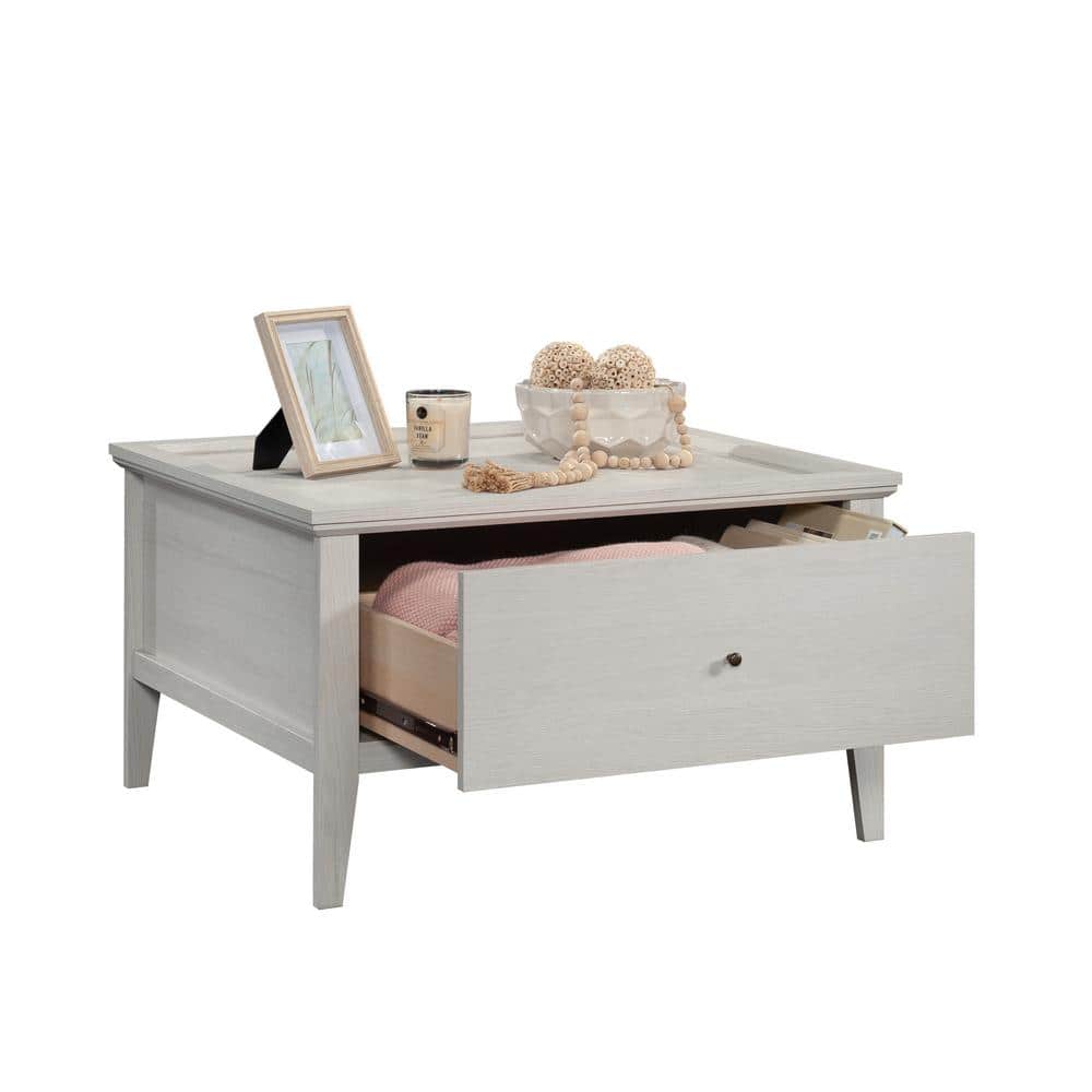 Glacier Oak Rectangular Coffee Table with Storage Drawer