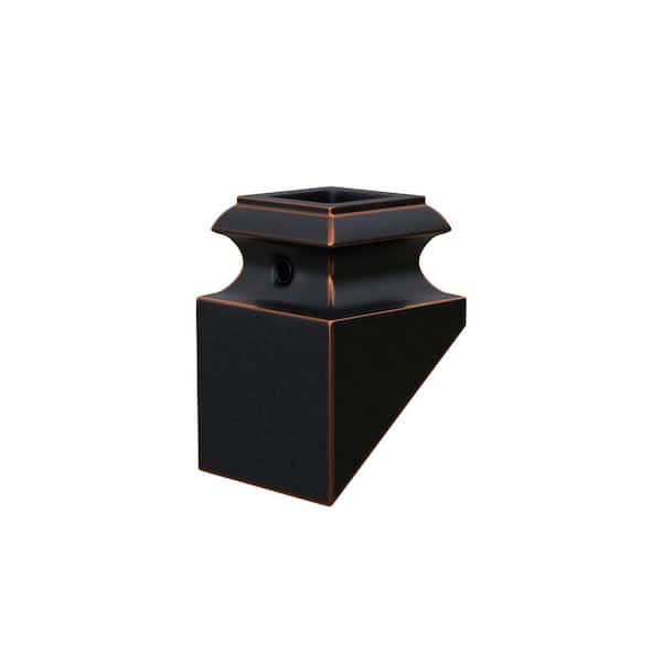 Stair Parts 1/2 in. Oil Rubbed Bronze Angled Metal Shoe for Stair Remodel