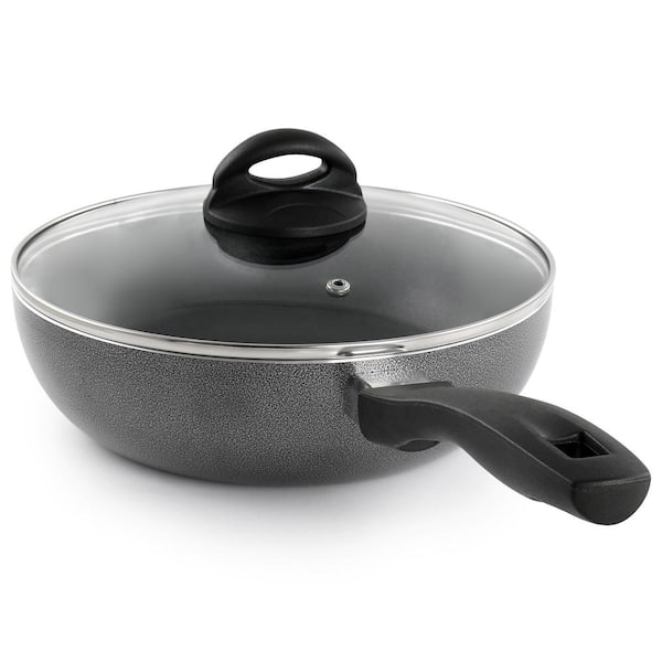 Oster Clairborne 9.5 inch Aluminum Frying Pan in Charcoal Grey