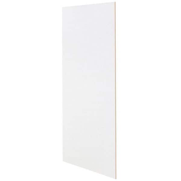 Hampton Bay 12 in. W x 30 in. H Matching Wall Cabinet End Panel in Satin White (2-Pack)