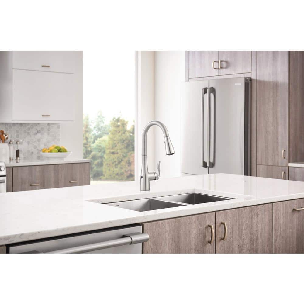 Stainless Steel Touchless Pull-Down Kitchen Faucet with Spray