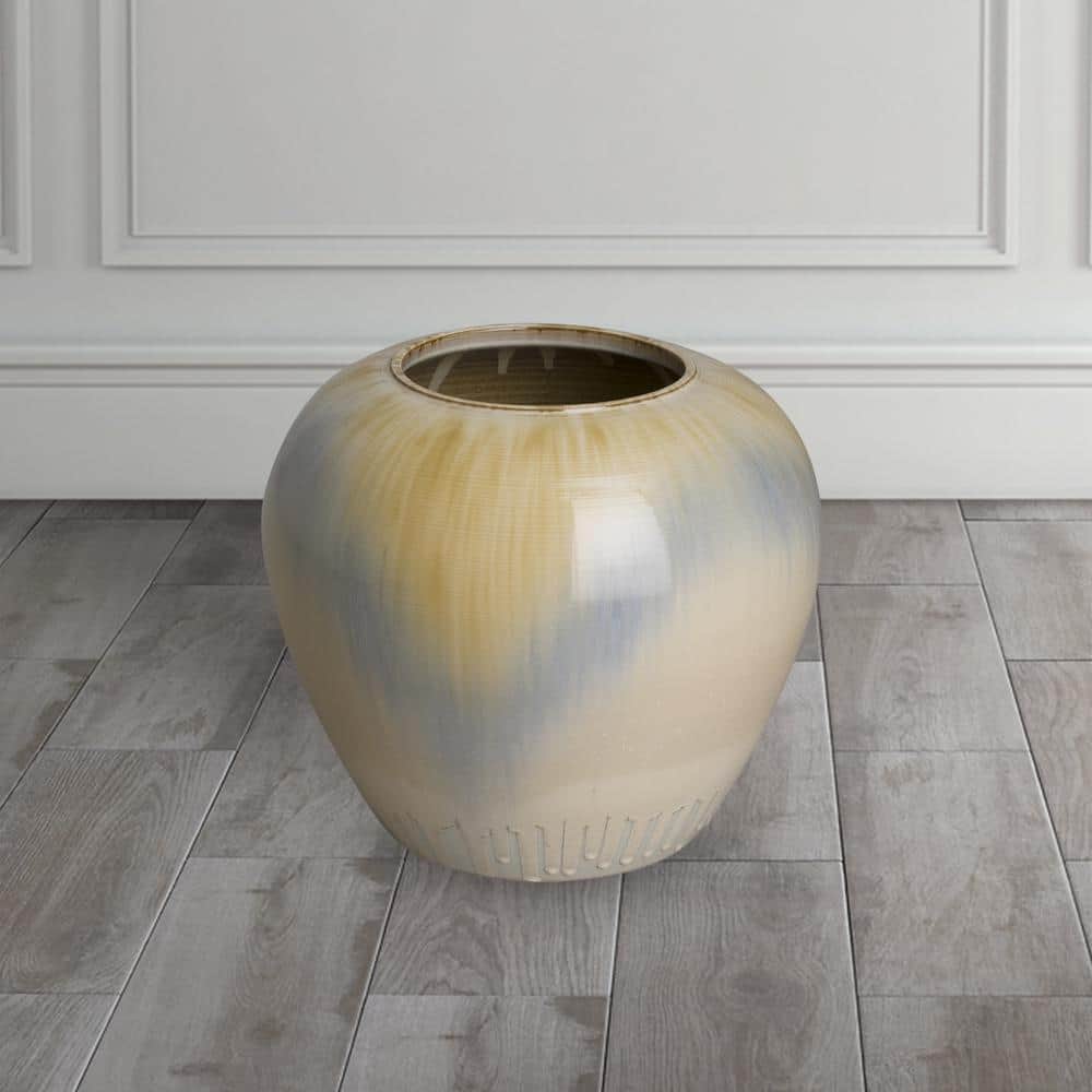 Glossy Glaze Handmade Ceramic Bouquet Table Vase
