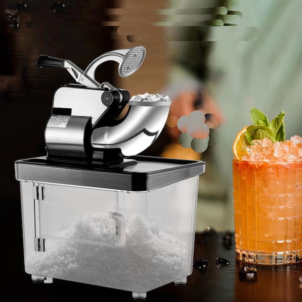 SVOPES 110 V Commercial Ice Crusher 440 lbs./H, 1150 oz., Black, ETL Approved 300 W Electric Snow Cone Machine, Stainless Steel