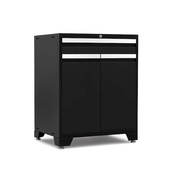 NewAge Products Steel Freestanding Garage Cabinet in Black (28 in. W x 38 in. H x 22 in. D)