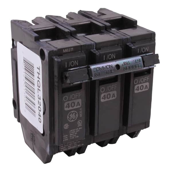 Details about   General Electric 40 Amp 3 Pole Used Bolt-on Circuit Breaker 