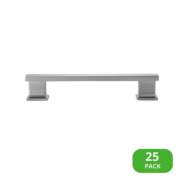 25-Pack High Desert 4-3/4 in. (121 mm) Center-to-Center Classic Satin Nickel Bar Drawer Pull