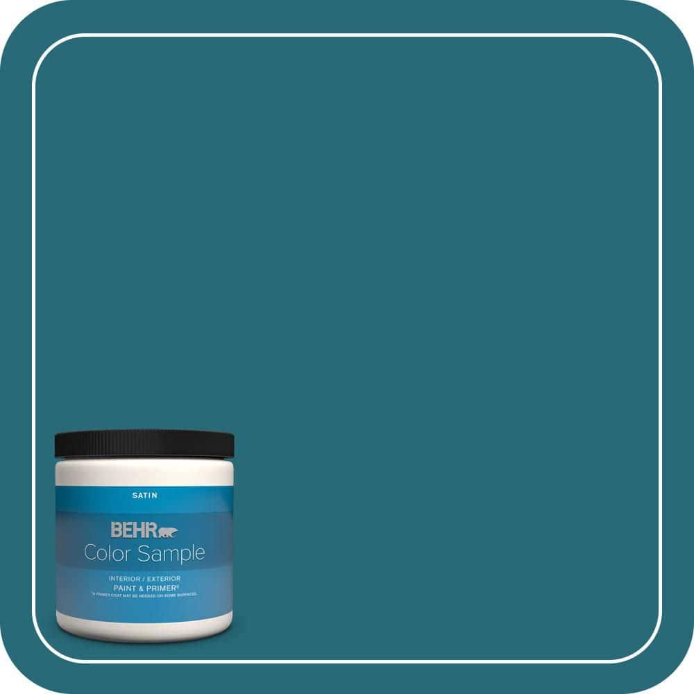 8 oz. #M470-7 Blue Stream Satin Enamel Interior/Exterior Paint & Primer Color Sample price history on PriceWatchPro