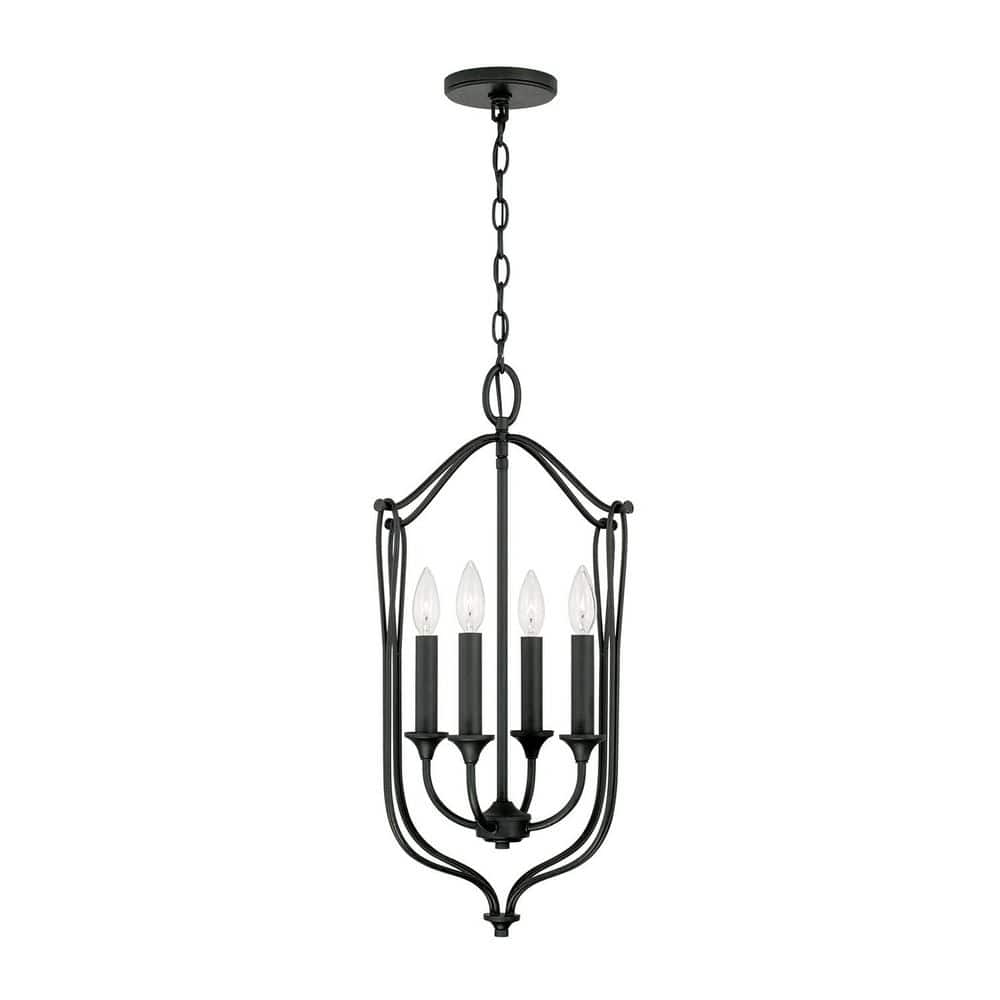 Bentley 60-Watts 4-Light Black Iron Foyer Light, No Bulbs Included price history on PriceWatchPro