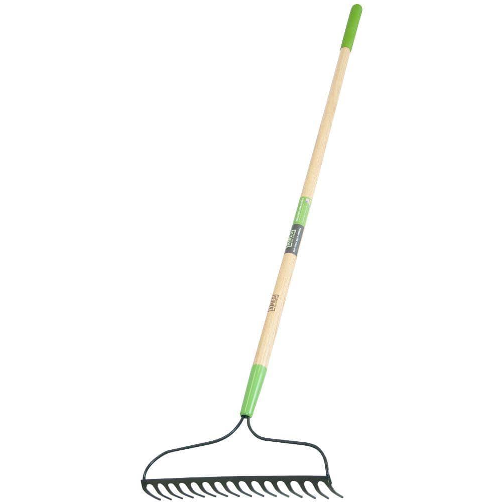 UPC 049206633711 product image for 57.5 in. Handle 16-Tine Steel Welded Bow Rake | upcitemdb.com