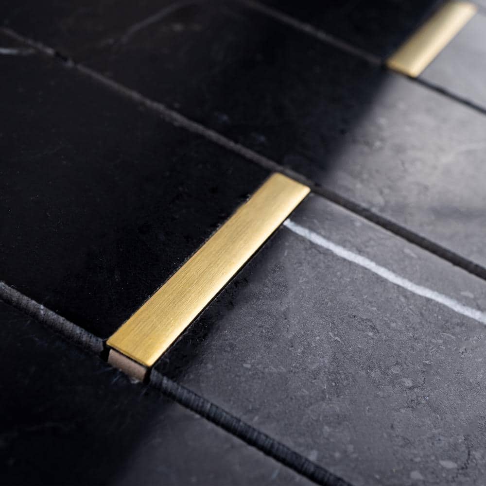 Natural Bianco 2" x 6" Marble Brick Joint Mosaic Wall Tile