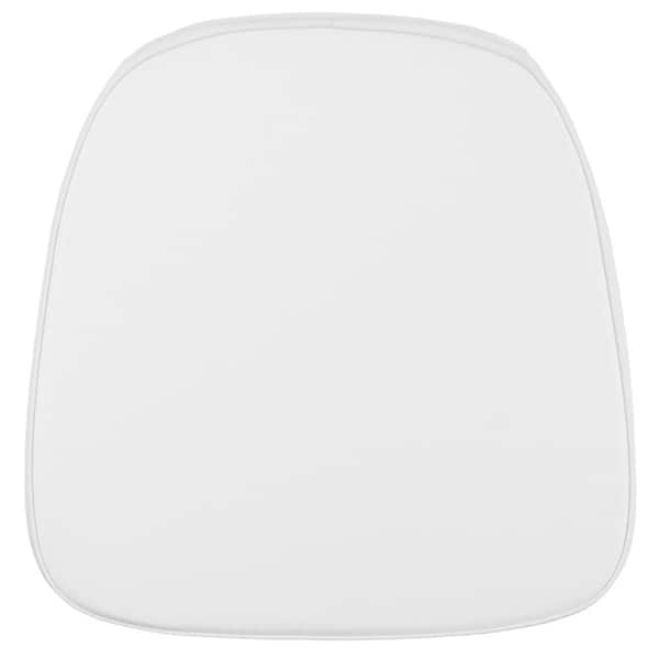 Flash Furniture Soft Snow White Fabric Chiavari Chair Cushion
